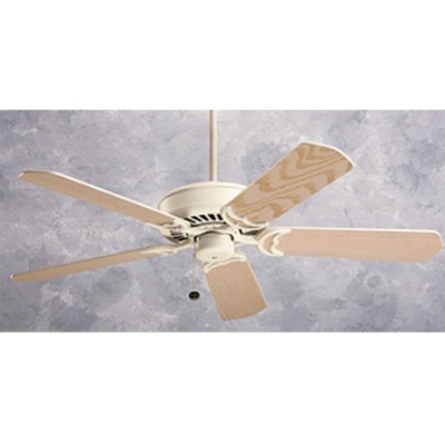 Apollo Summer White Finish Bleached Oak Blades Ceiling Fan